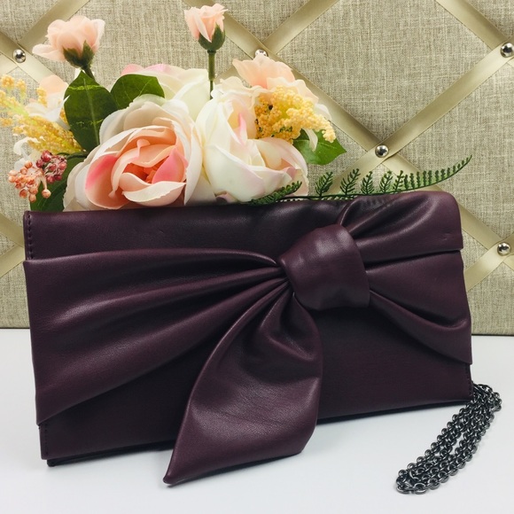 INC “Bowah” Clutch Handbag w/ Chain Strap - Picture 5 of 8